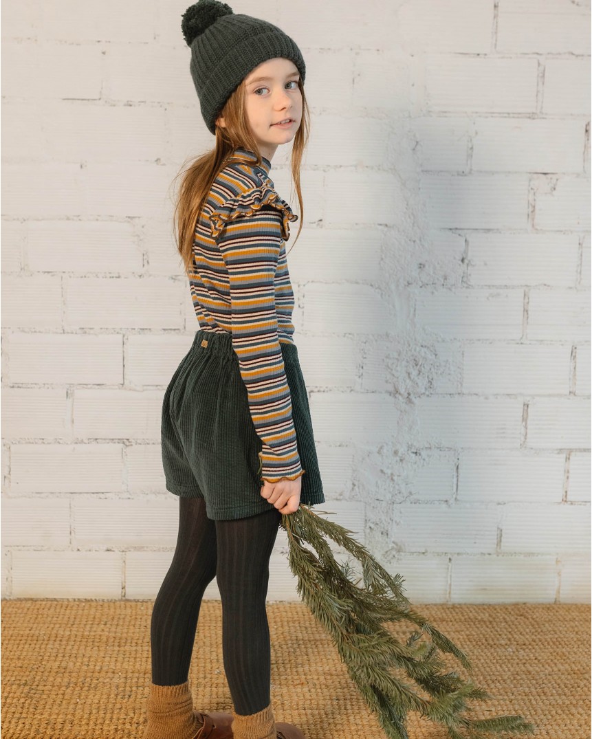 CORDUROY SKIRT-SHORTS