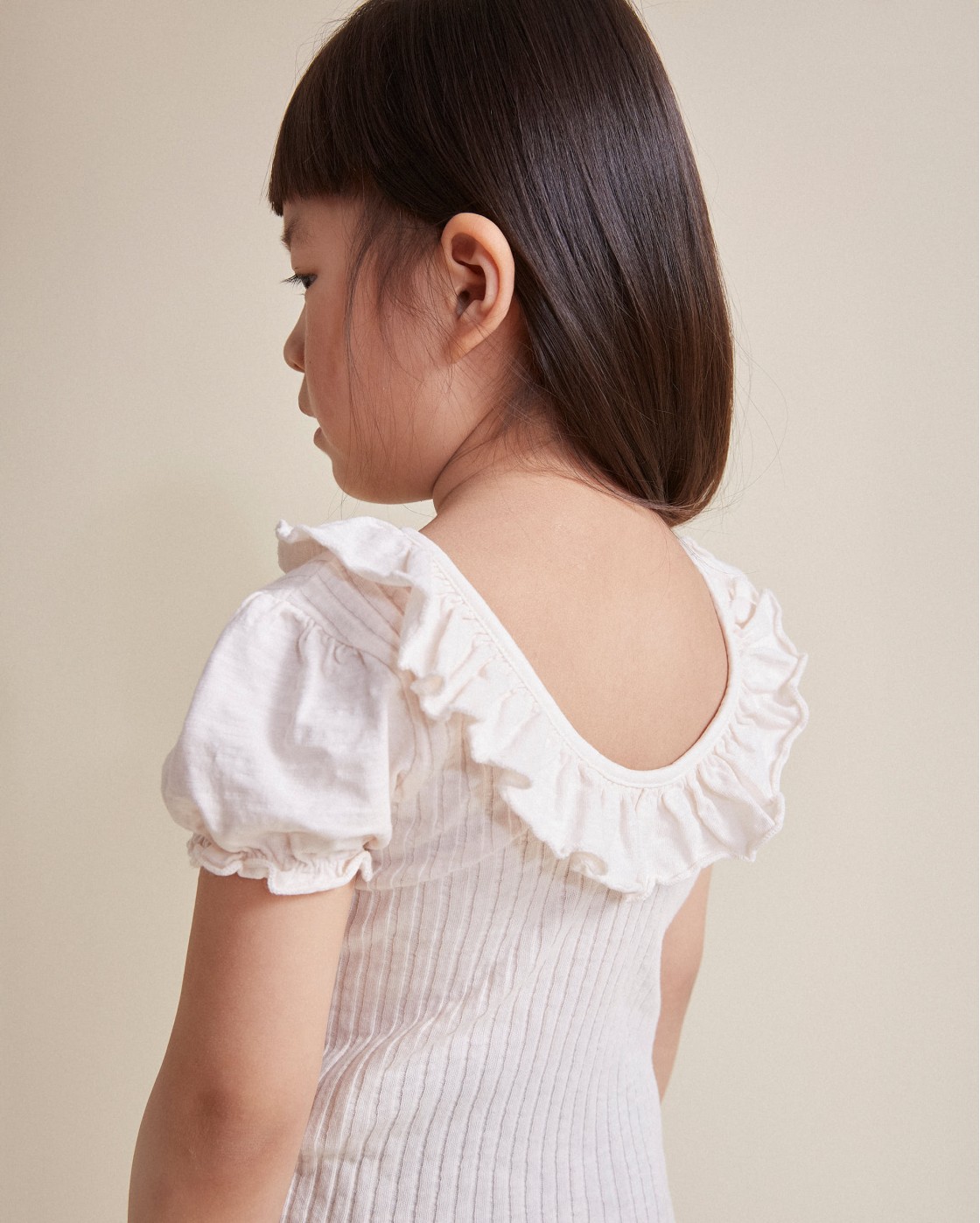 RIB COLLAR T-SHIRT