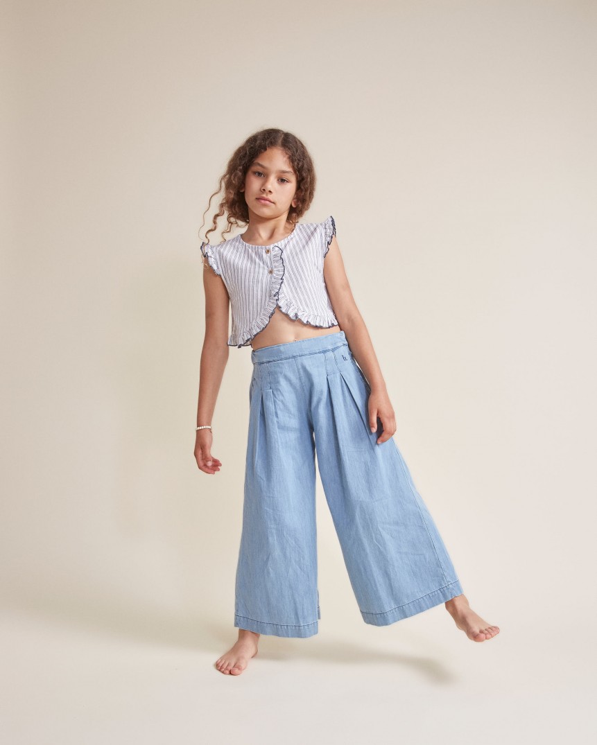 PANTALÓN ANCHO DENIM