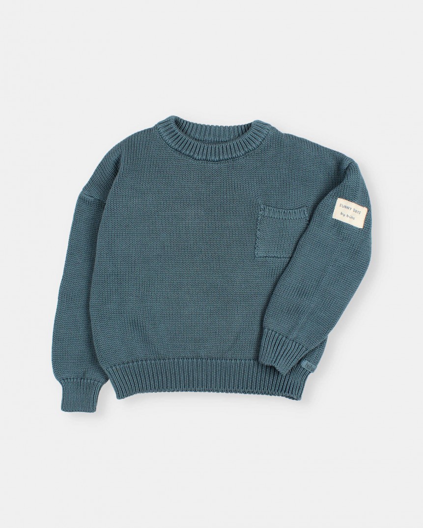 【BAON】[unisex] Lucina over varsity jumper Varsity Bear Knit Set
