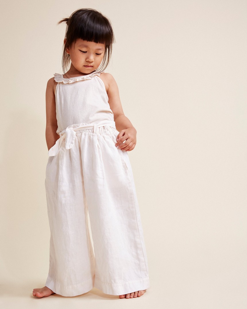 LINEN GIRLY PANTS