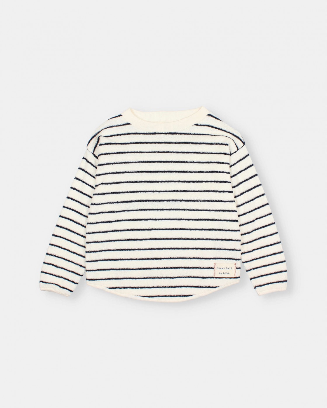 TERRY STRIPES SWEATSHIRT