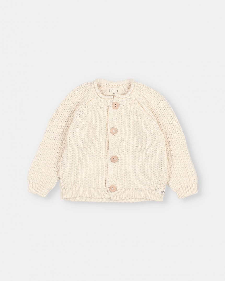 BB COTTON KNIT CARDIGAN