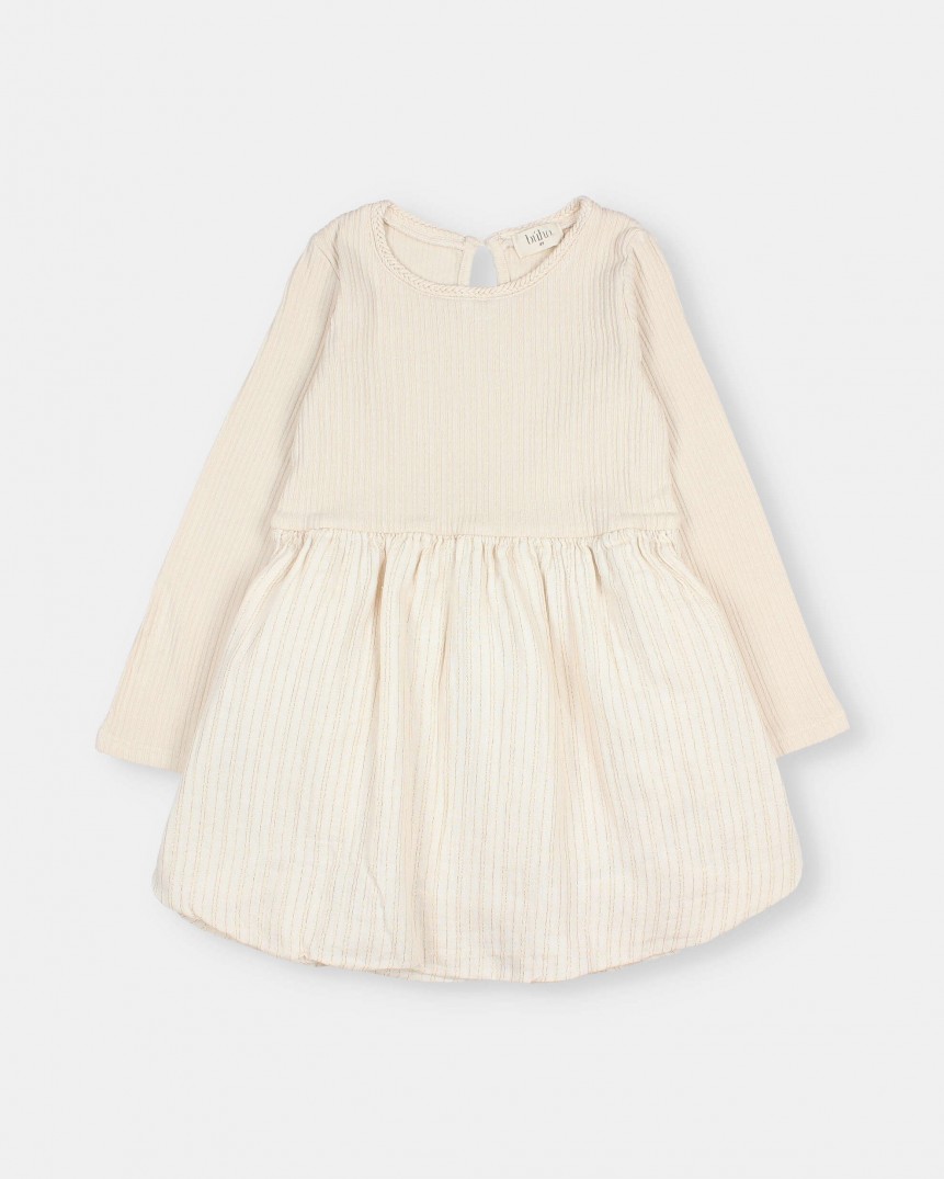 VESTIDO COMBINADO LUREX