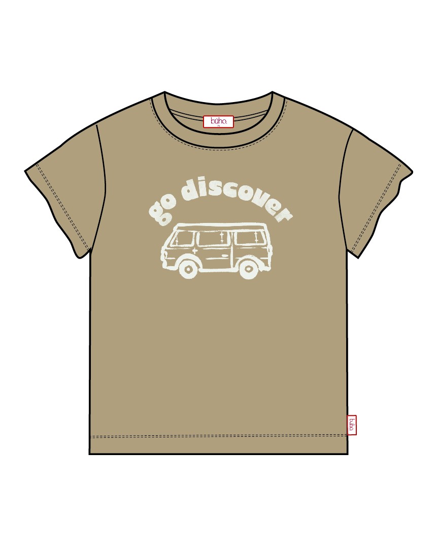 DISCOVER T-SHIRT RIB COLLAR