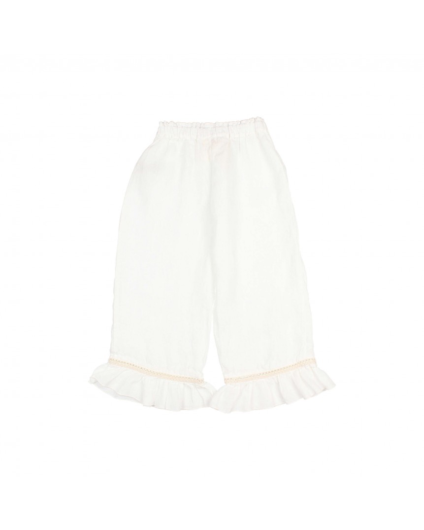 PANTALÓN GIRLY DE LINO 2