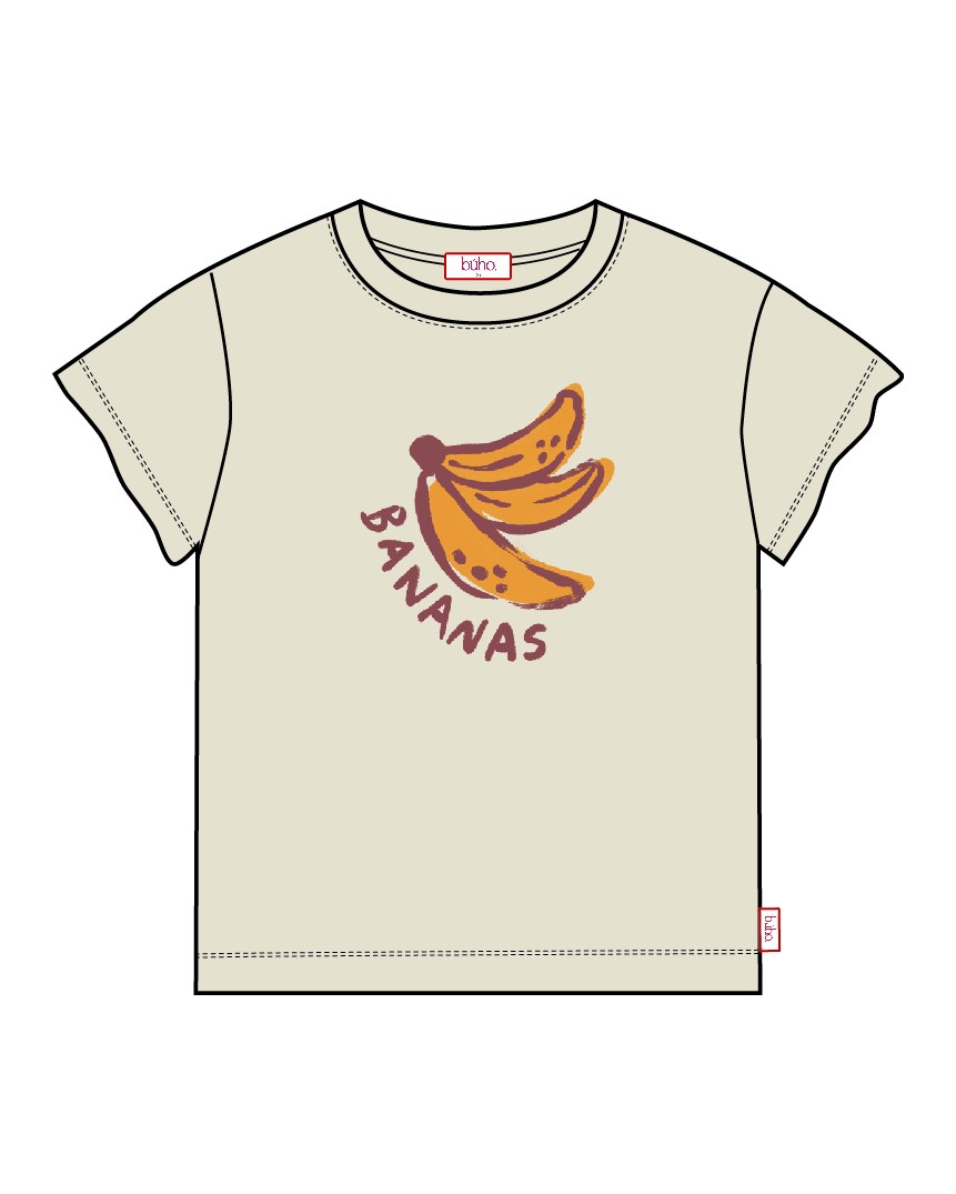 CAMISETA BANANA CON CUELLO...