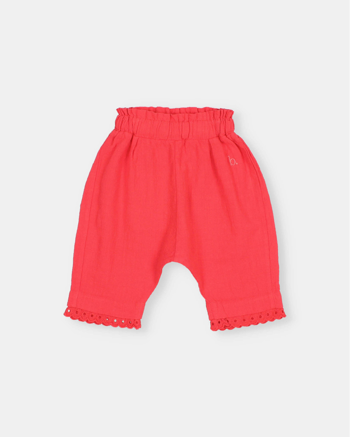 BB PANTALÓN DE ALGODÓN CON PUNTILLAS