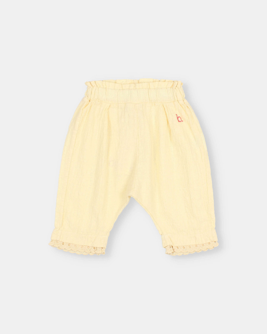 BB PANTALÓN DE ALGODÓN CON PUNTILLAS