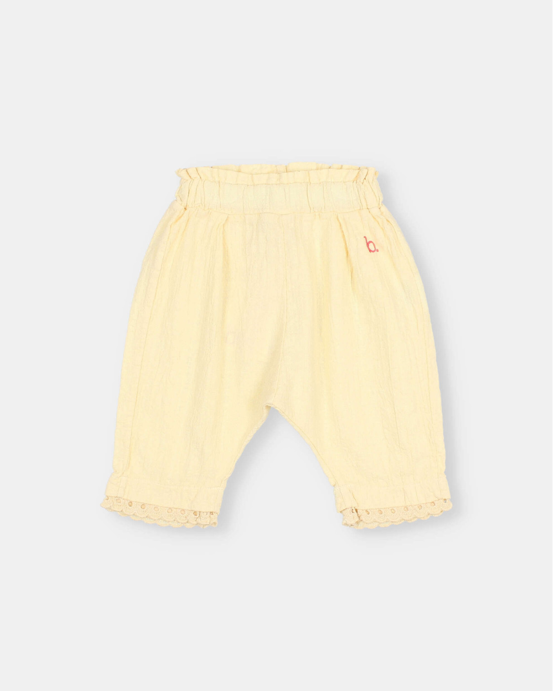 BB PANTALÓN DE ALGODÓN CON PUNTILLAS