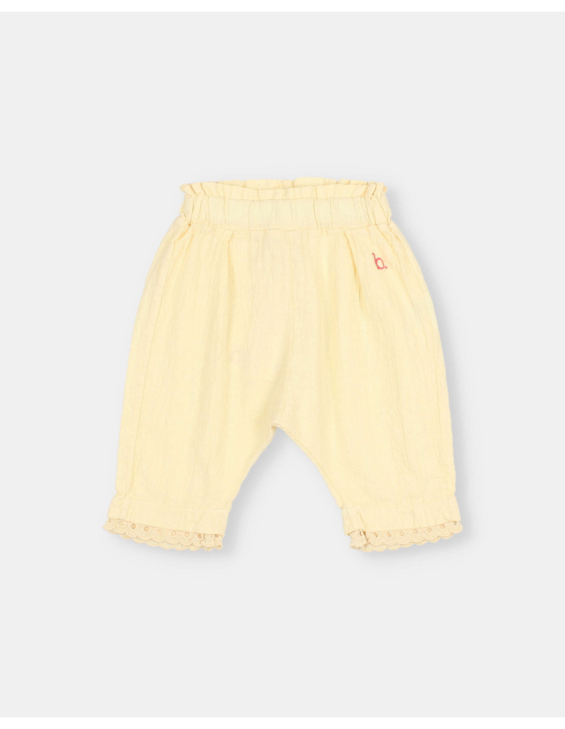BB PANTALÓN DE ALGODÓN CON PUNTILLAS