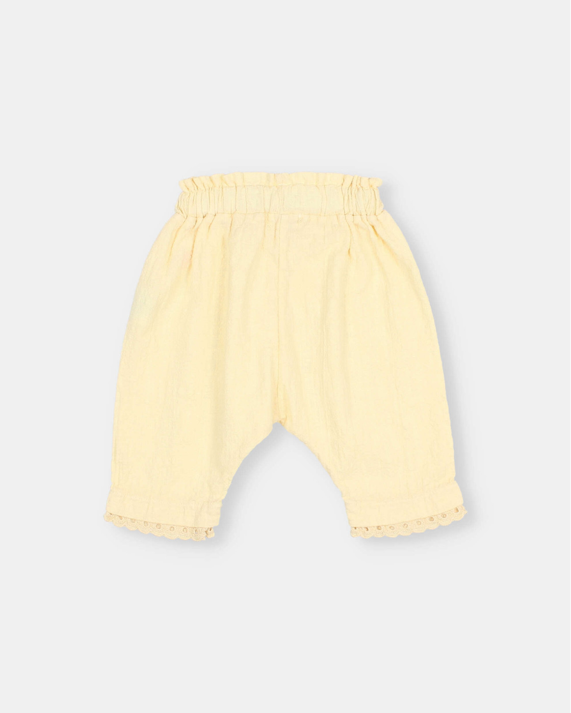 BB PANTALÓN DE ALGODÓN CON PUNTILLAS