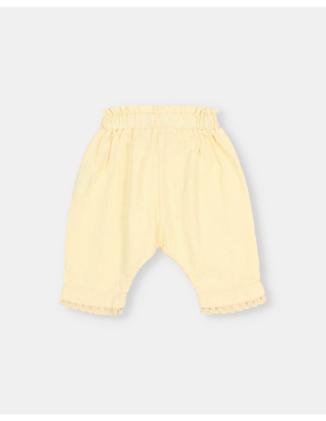 BB PANTALÓN DE ALGODÓN CON PUNTILLAS