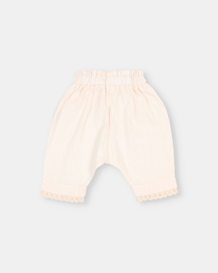 BB PANTALÓN DE ALGODÓN CON PUNTILLAS 2
