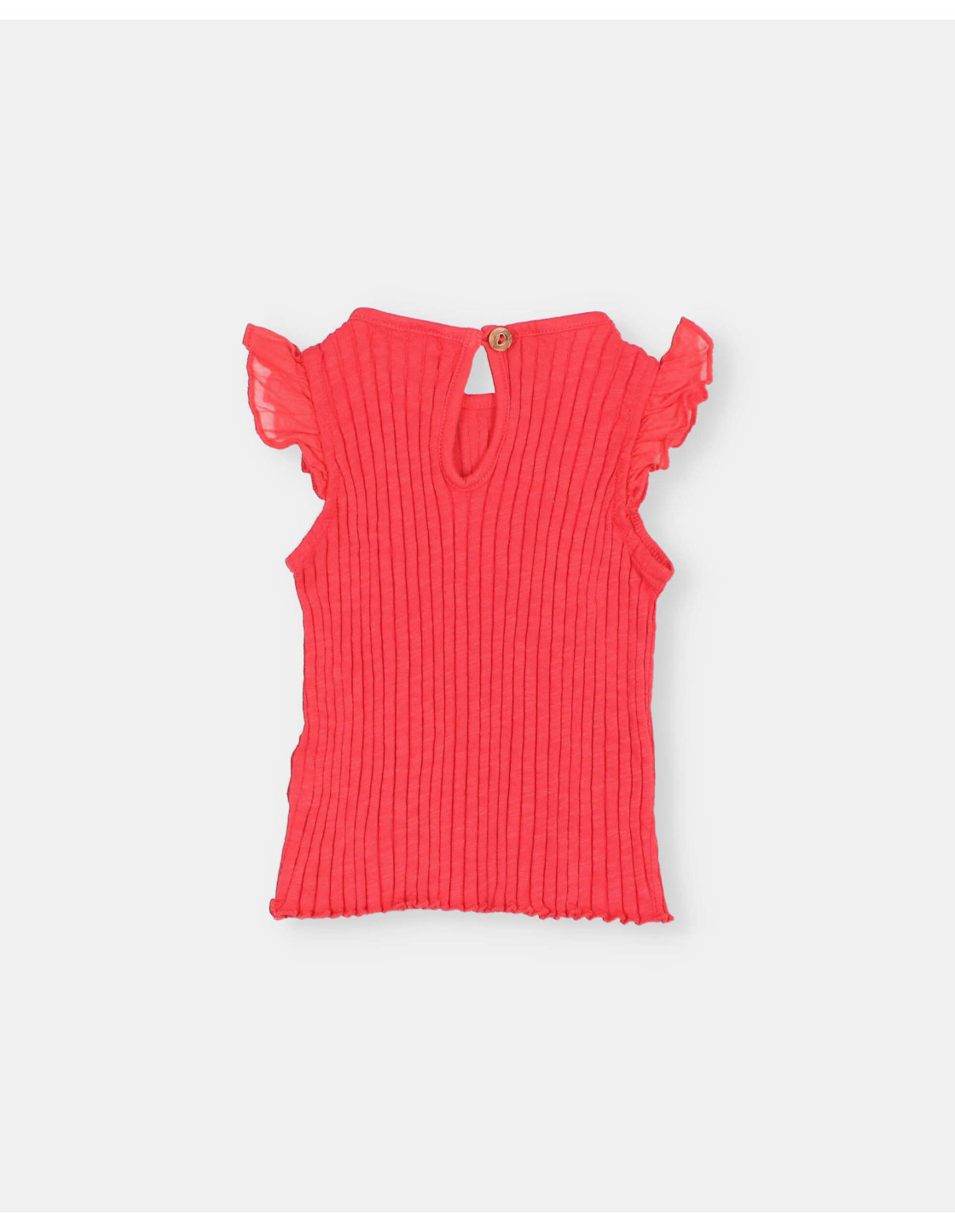 BB CAMISETA ACANALADA CON VOLANTES