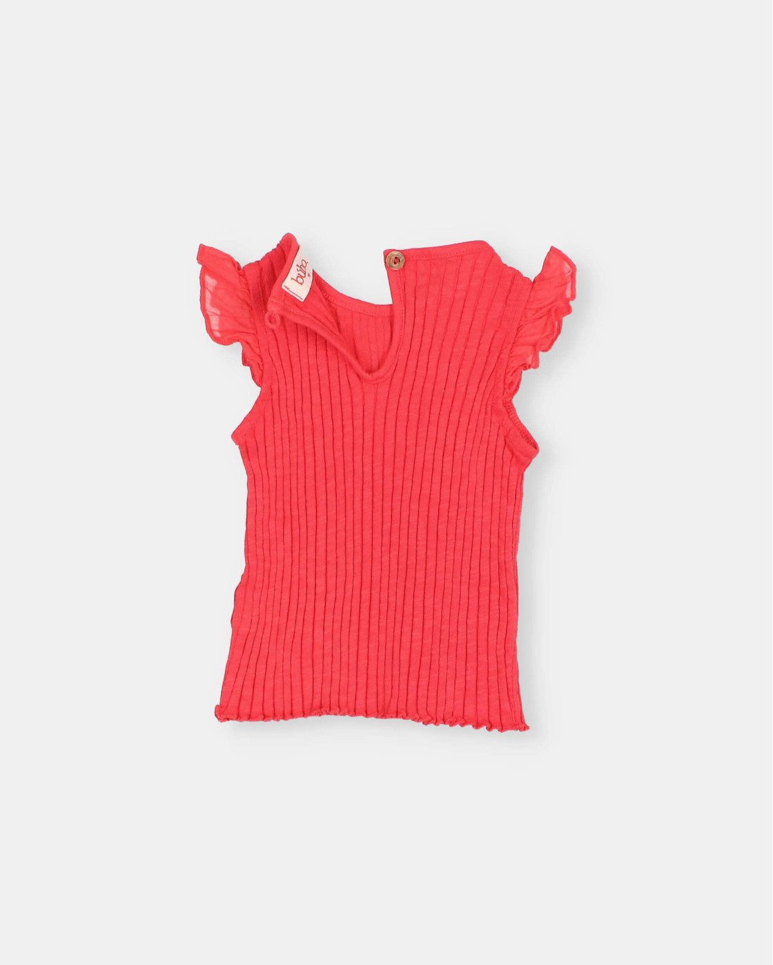 BB CAMISETA ACANALADA CON VOLANTES