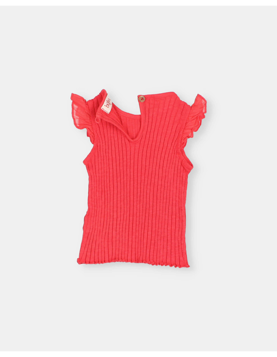 BB CAMISETA ACANALADA CON VOLANTES