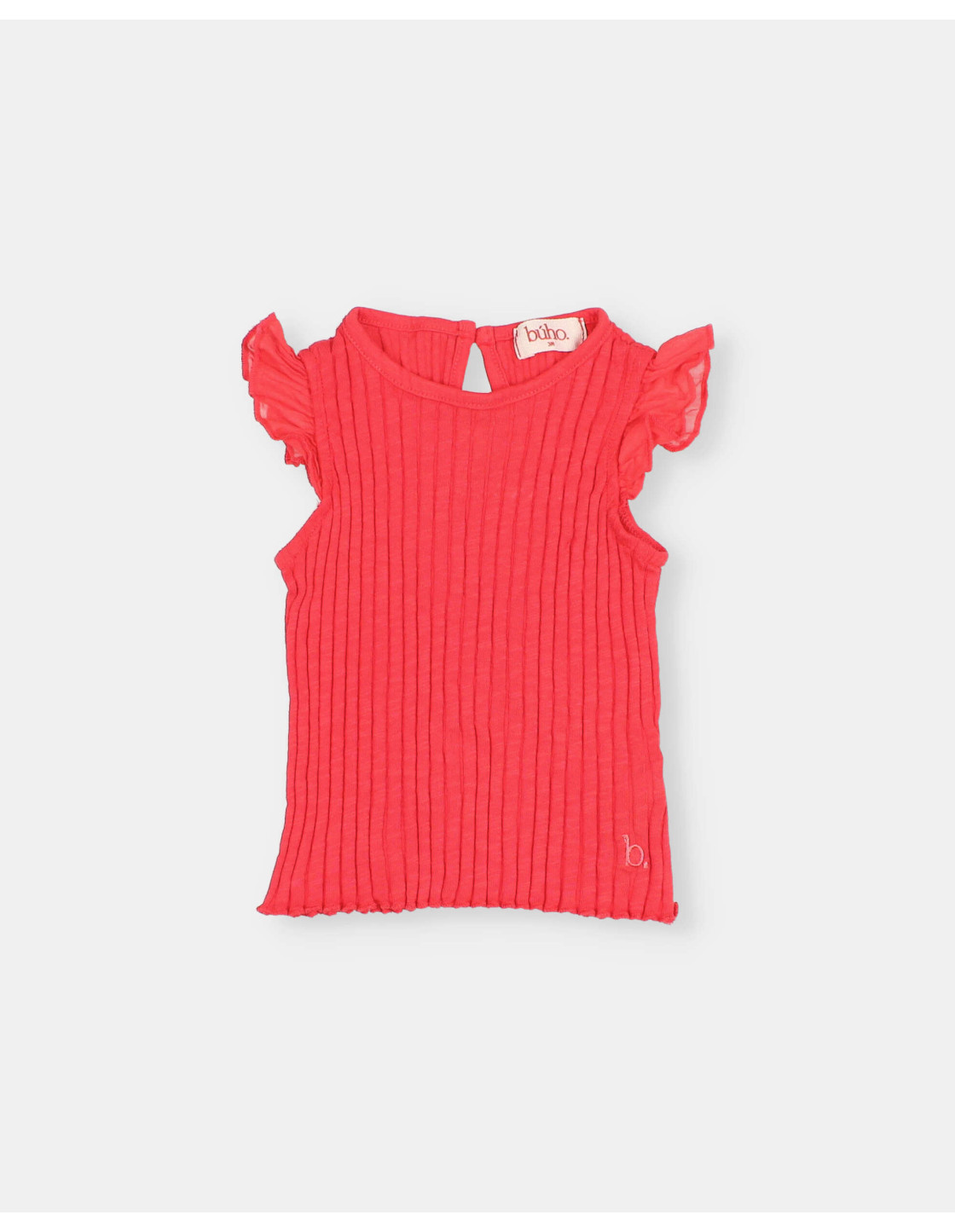 BB CAMISETA ACANALADA CON VOLANTES