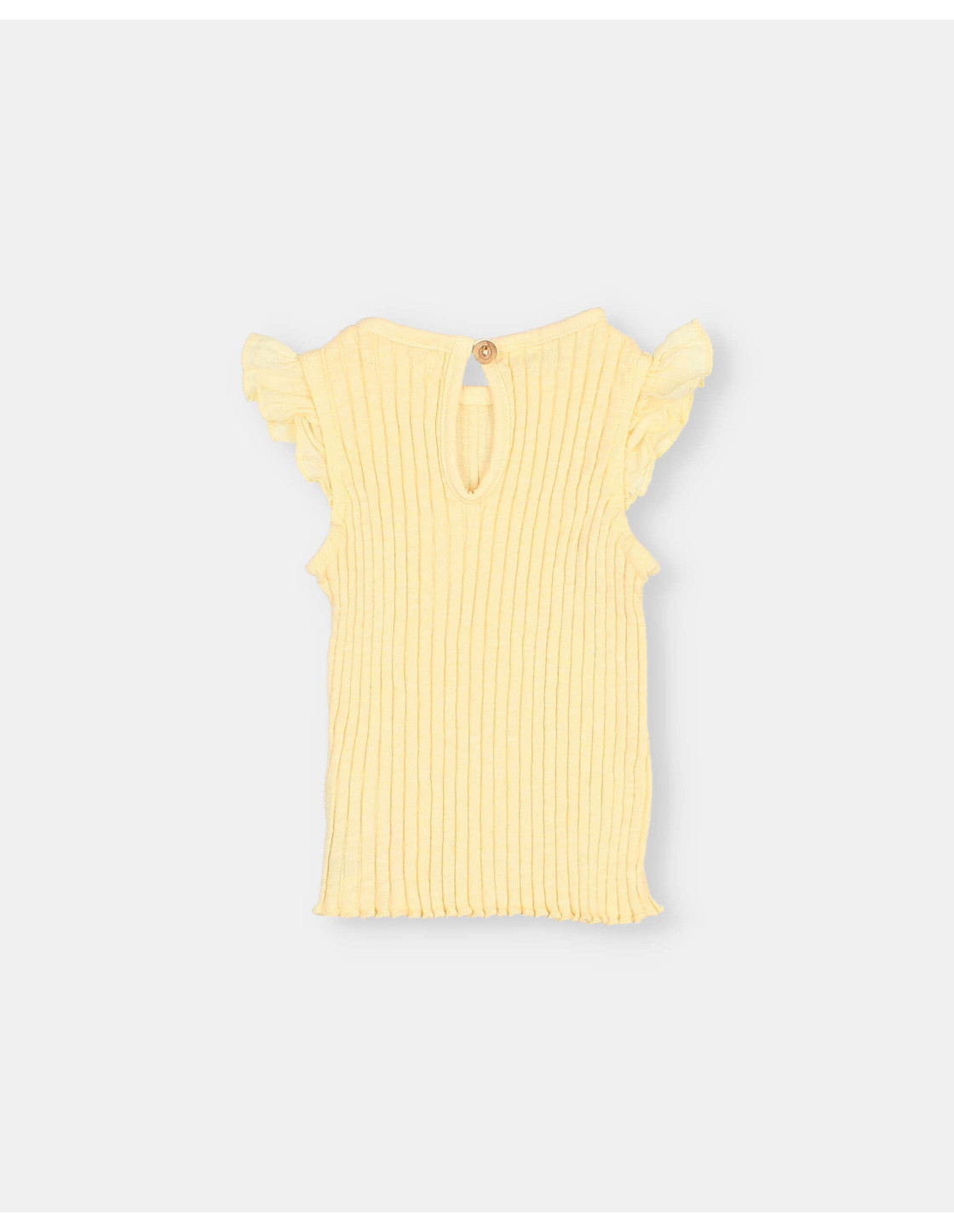 BB CAMISETA ACANALADA CON VOLANTES