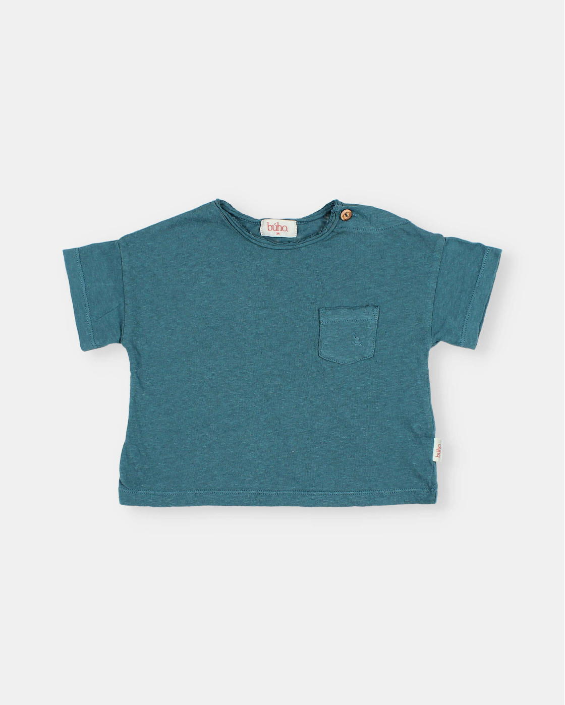 BB CAMISETA DE LINO CON BOLSILLO