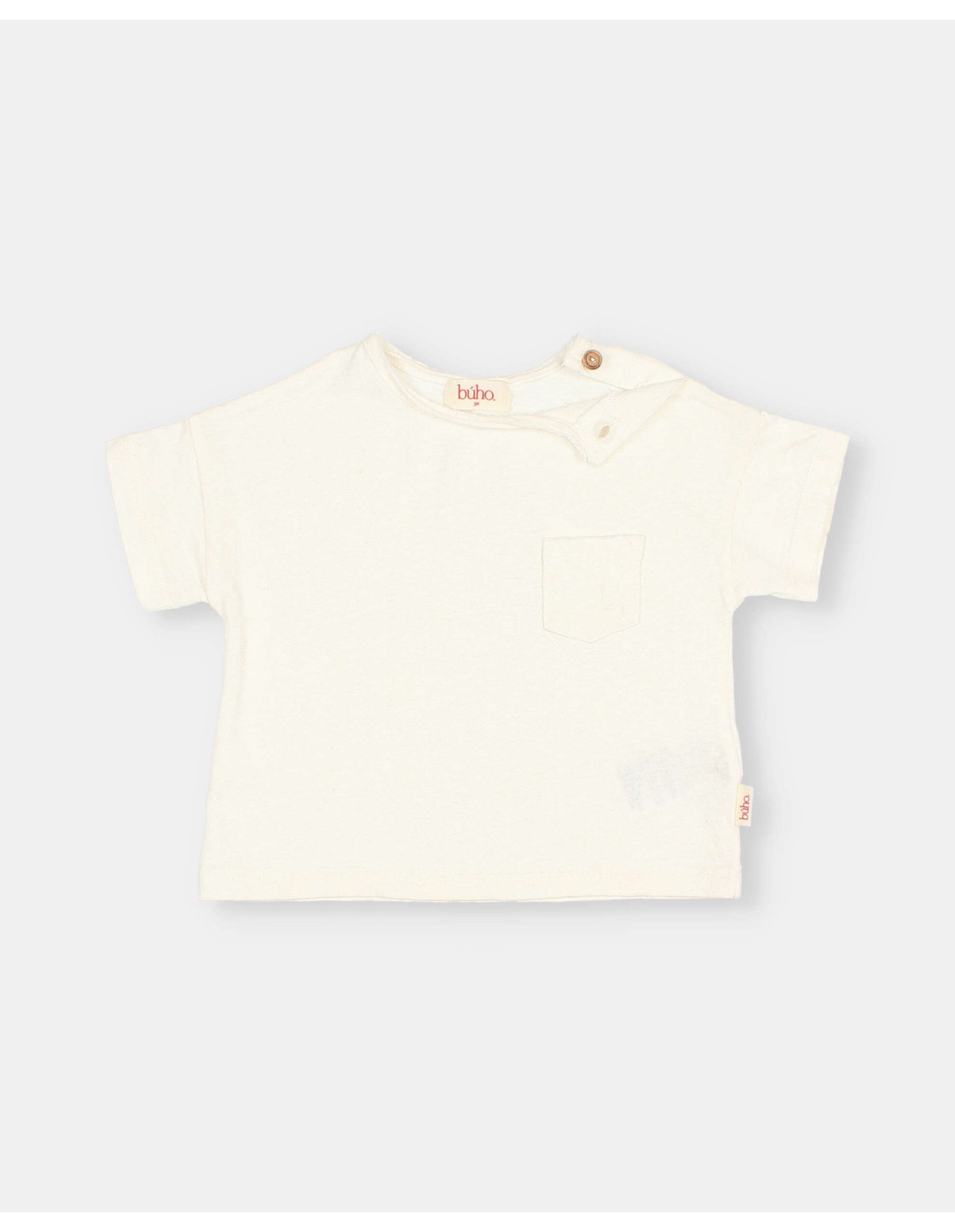 BB CAMISETA DE LINO CON BOLSILLO