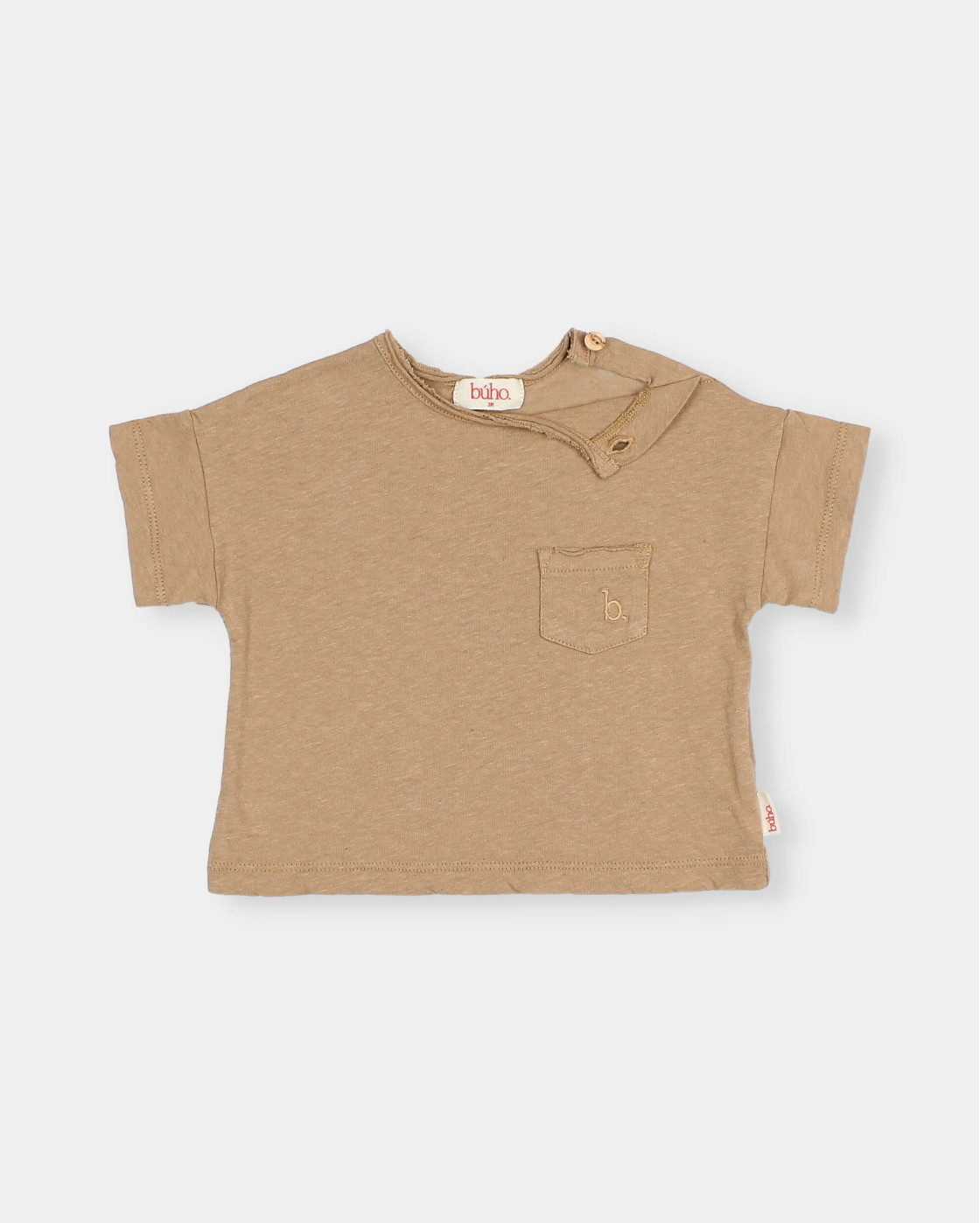 BB CAMISETA DE LINO CON BOLSILLO