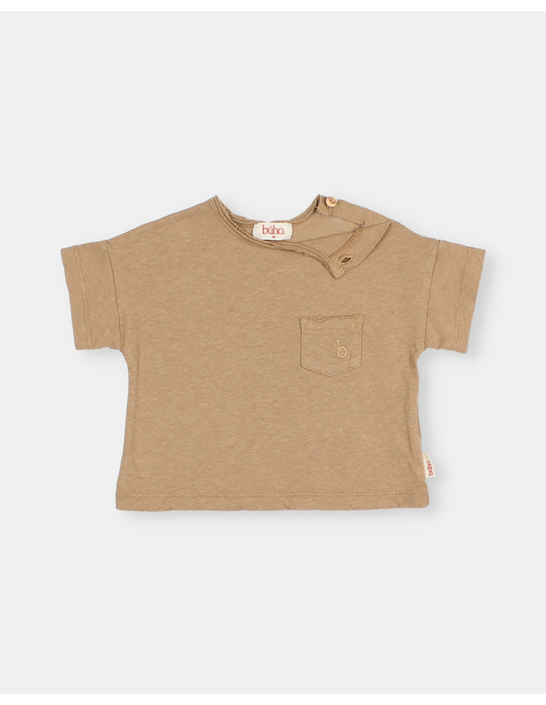 BB CAMISETA DE LINO CON BOLSILLO