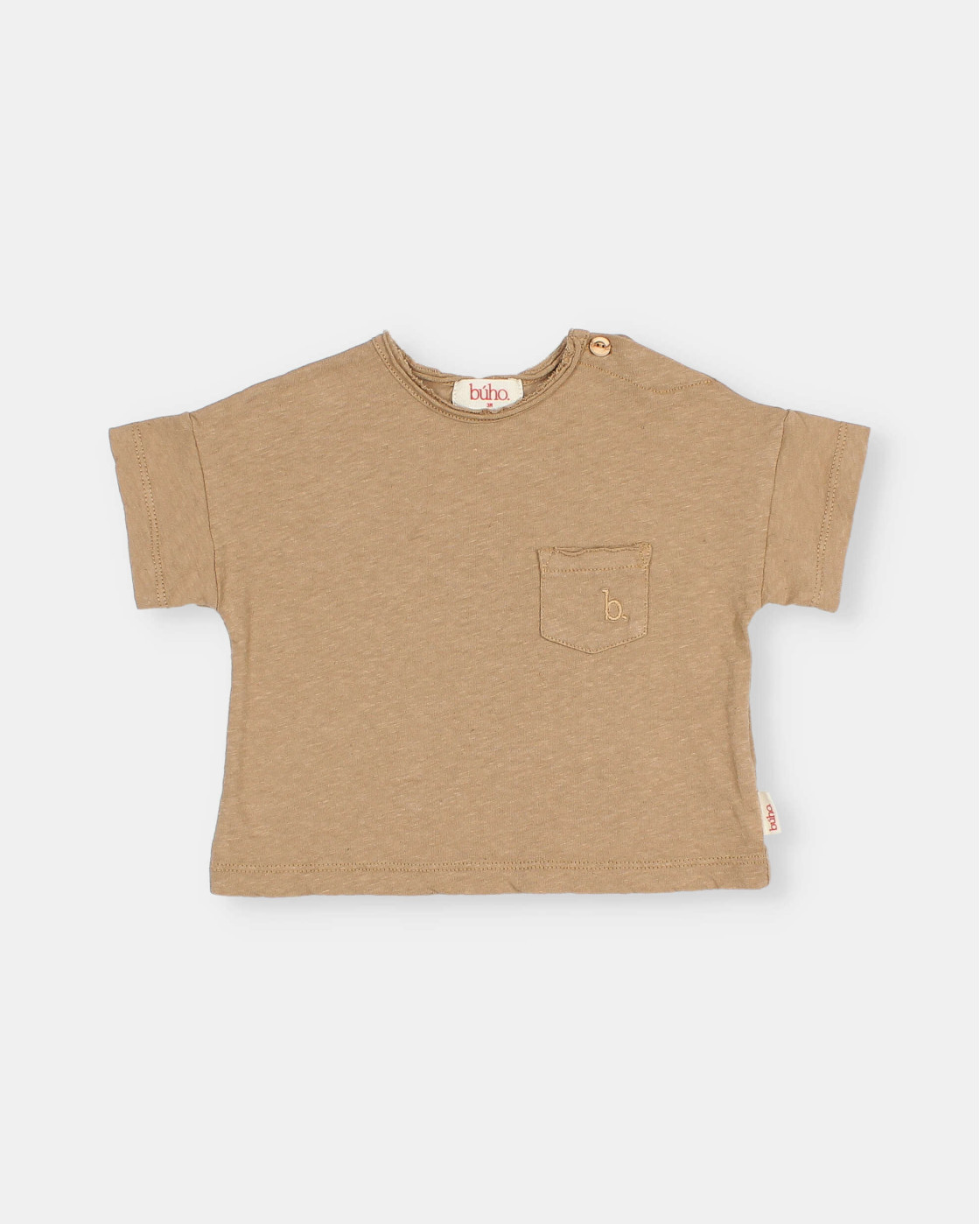 BB CAMISETA DE LINO CON BOLSILLO