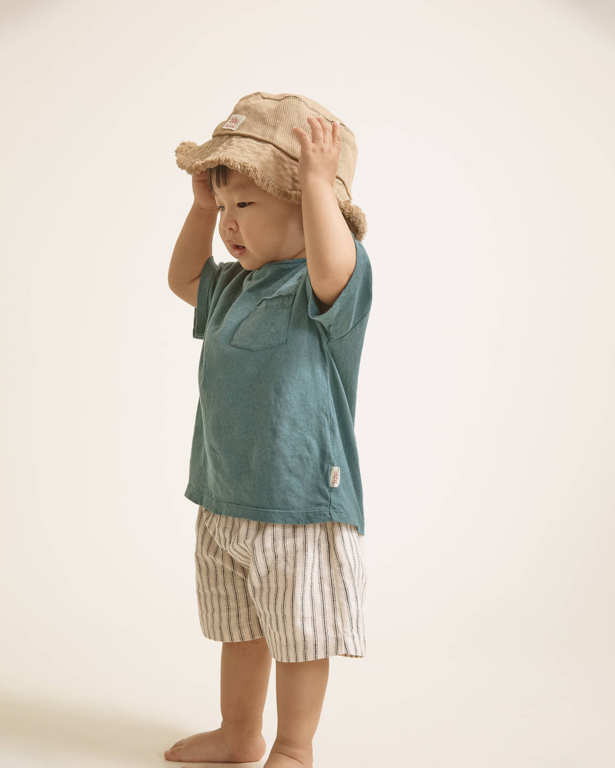 BB CAMISETA DE LINO CON BOLSILLO