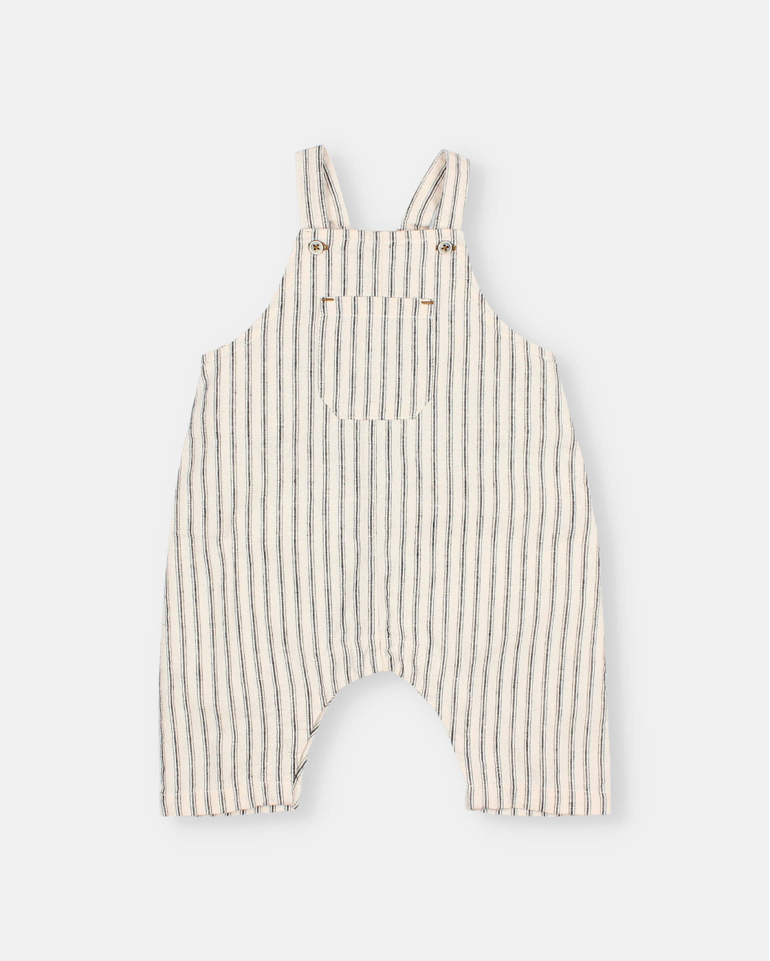 BB LINEN STRIPES DUNGAREE