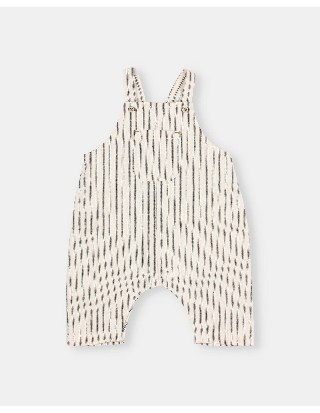 BB LINEN STRIPES DUNGAREE