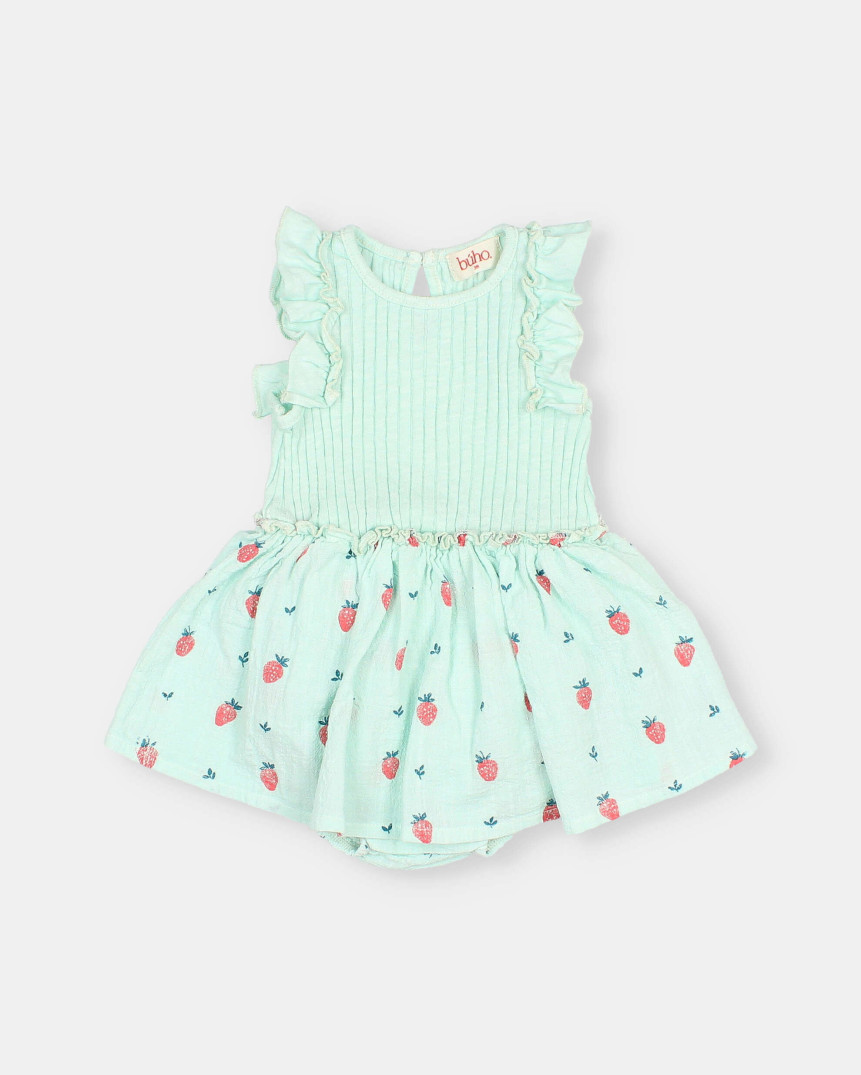 BB STRAWBERRY COMBI DRESS