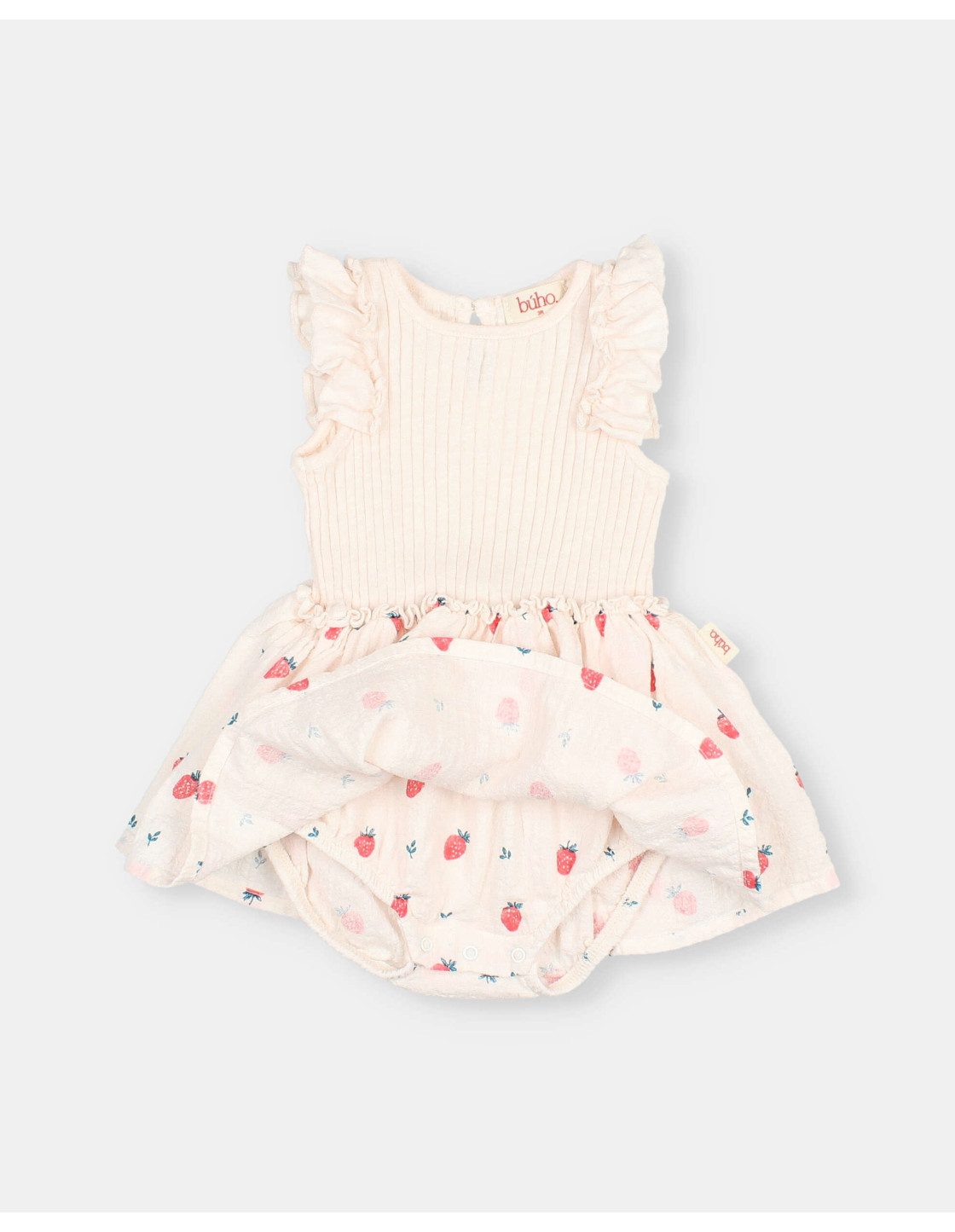 BB VESTIDO COMBINADO STRAWBERRY