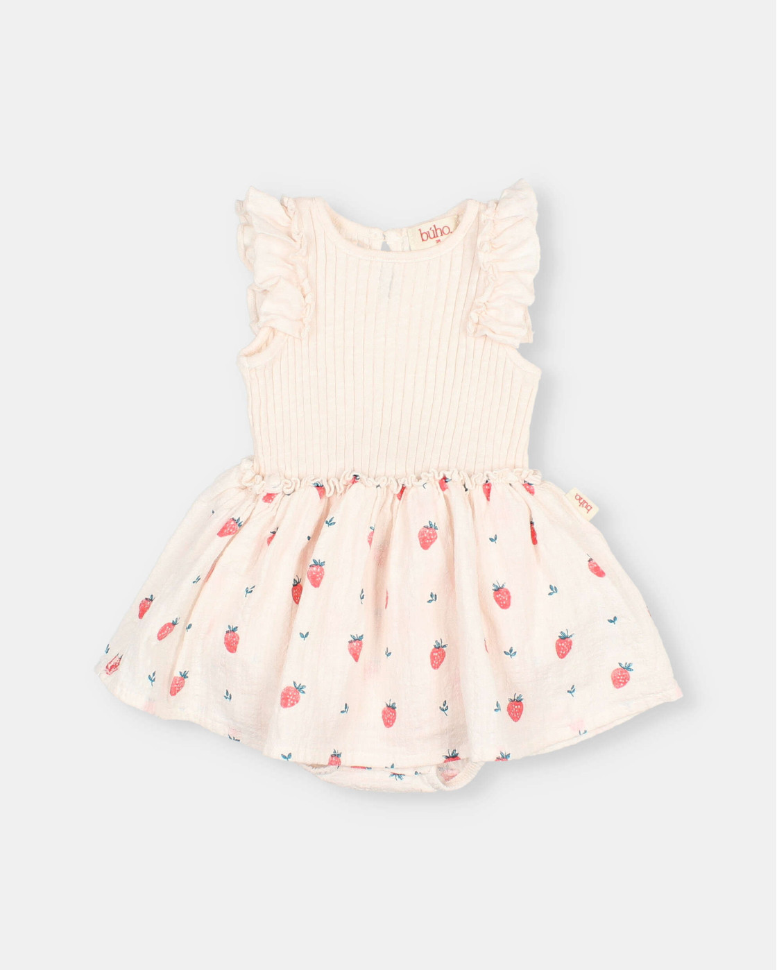 BB VESTIDO COMBINADO STRAWBERRY