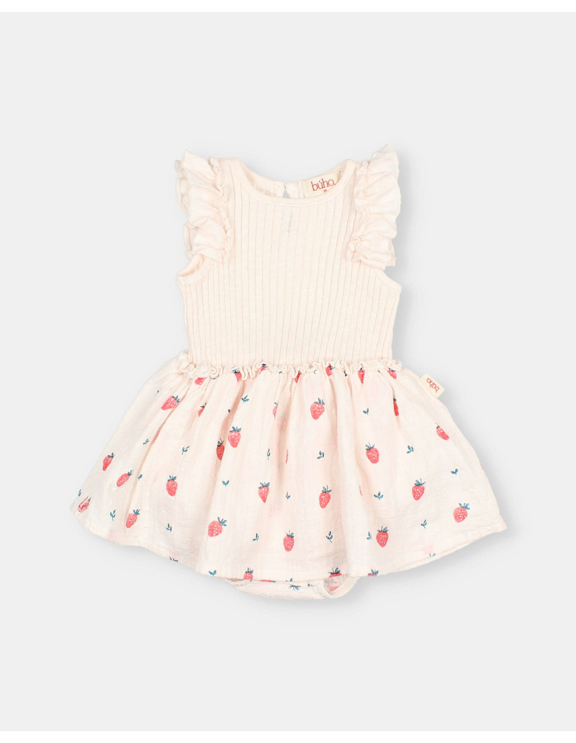 BB VESTIDO COMBINADO STRAWBERRY