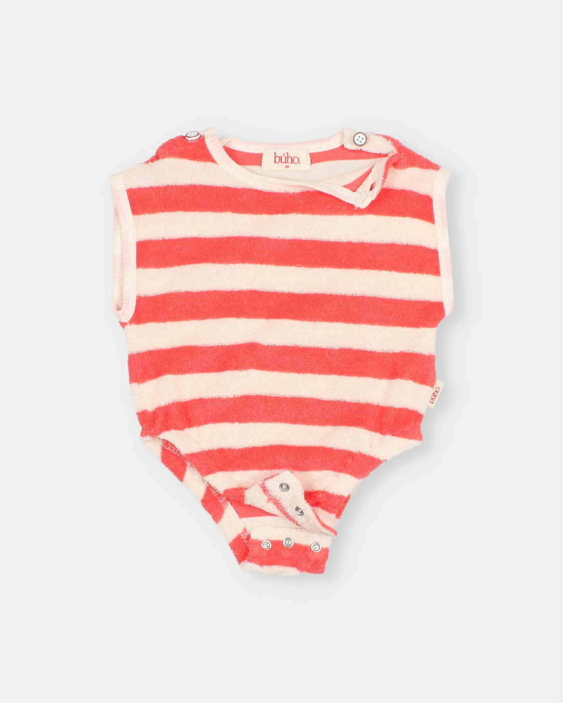 BB TERRY STRIPES ROMPER
