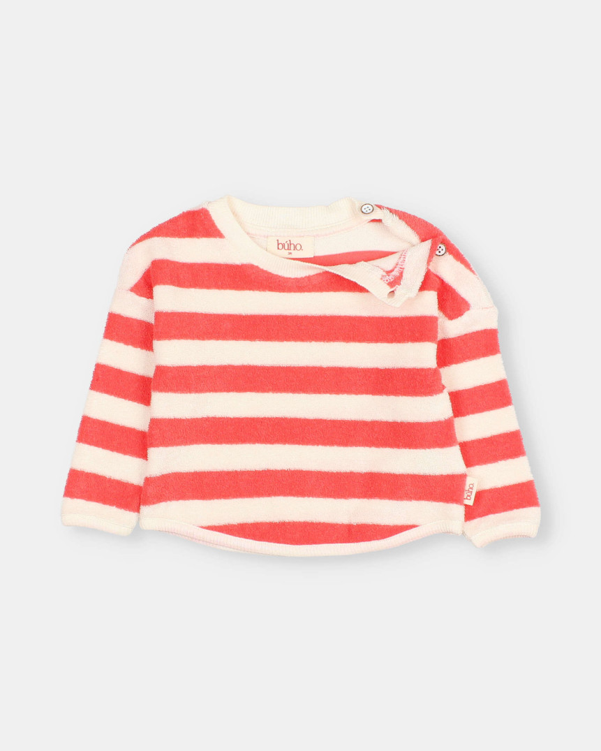 BB SUDADERA DE RIZO CON RAYAS 2