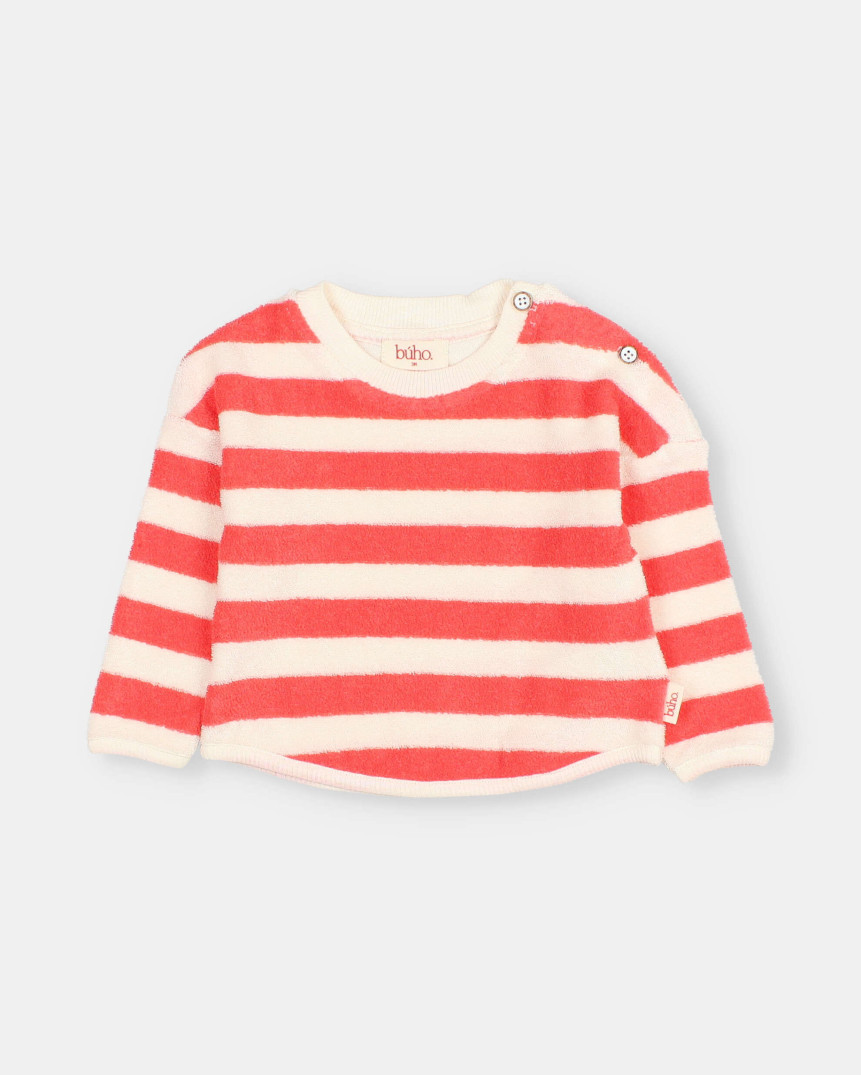 BB TERRY STRIPES SWEATSHIRT