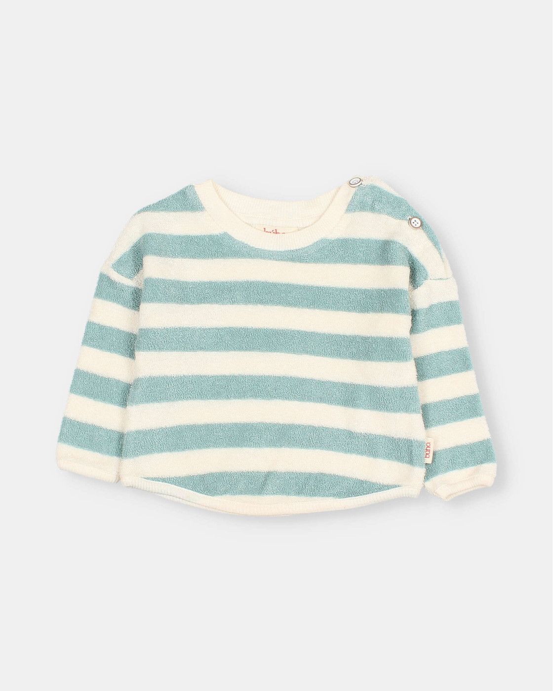 BB SUDADERA DE RIZO CON RAYAS