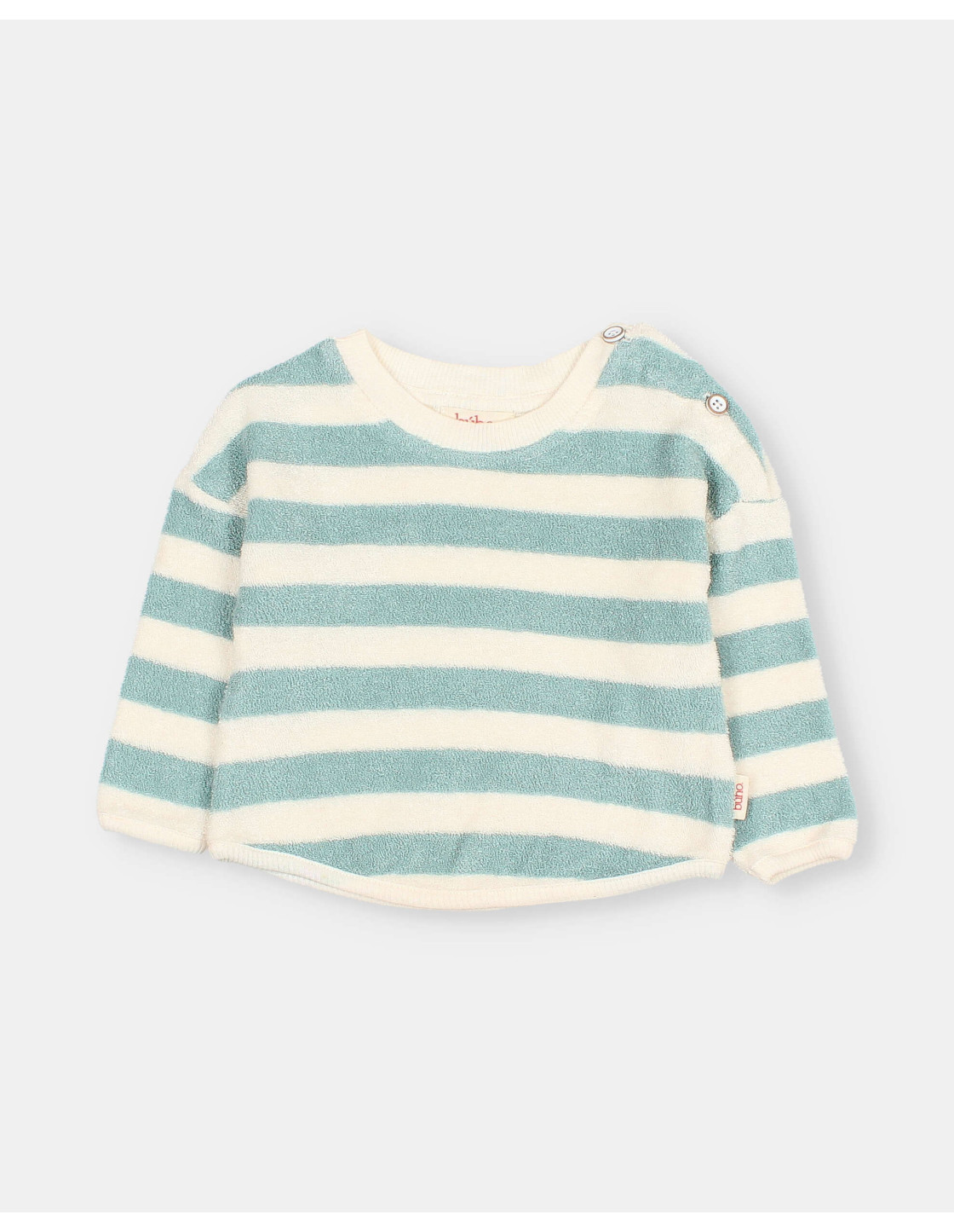 BB SUDADERA DE RIZO CON RAYAS