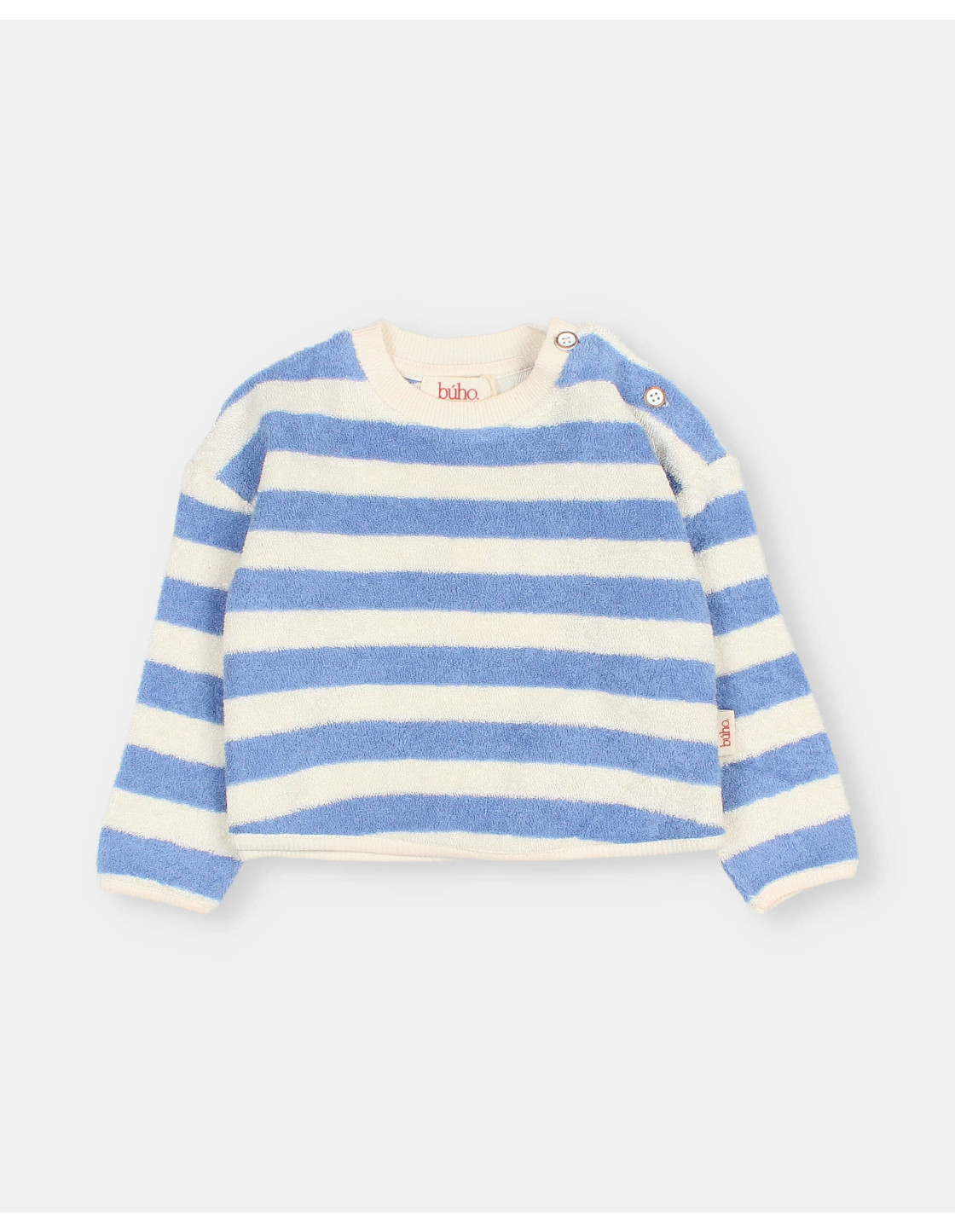 BB SUDADERA DE RIZO CON RAYAS