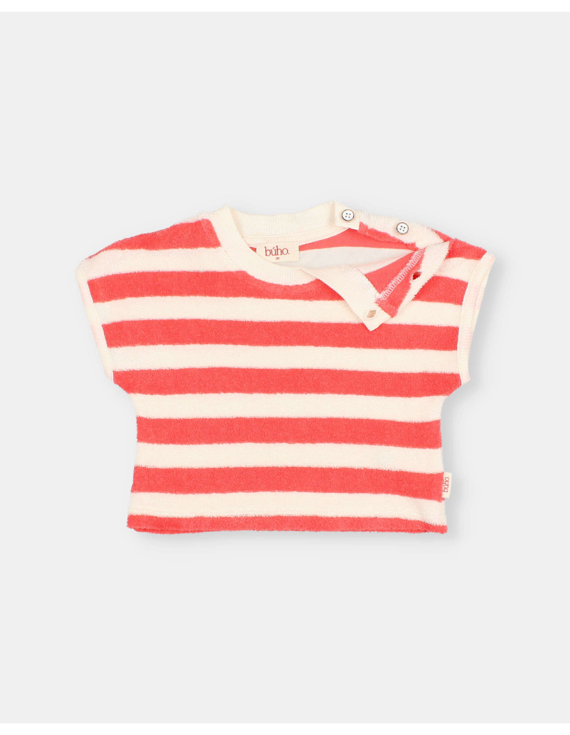 BB CAMISETA DE RIZO CON RAYAS