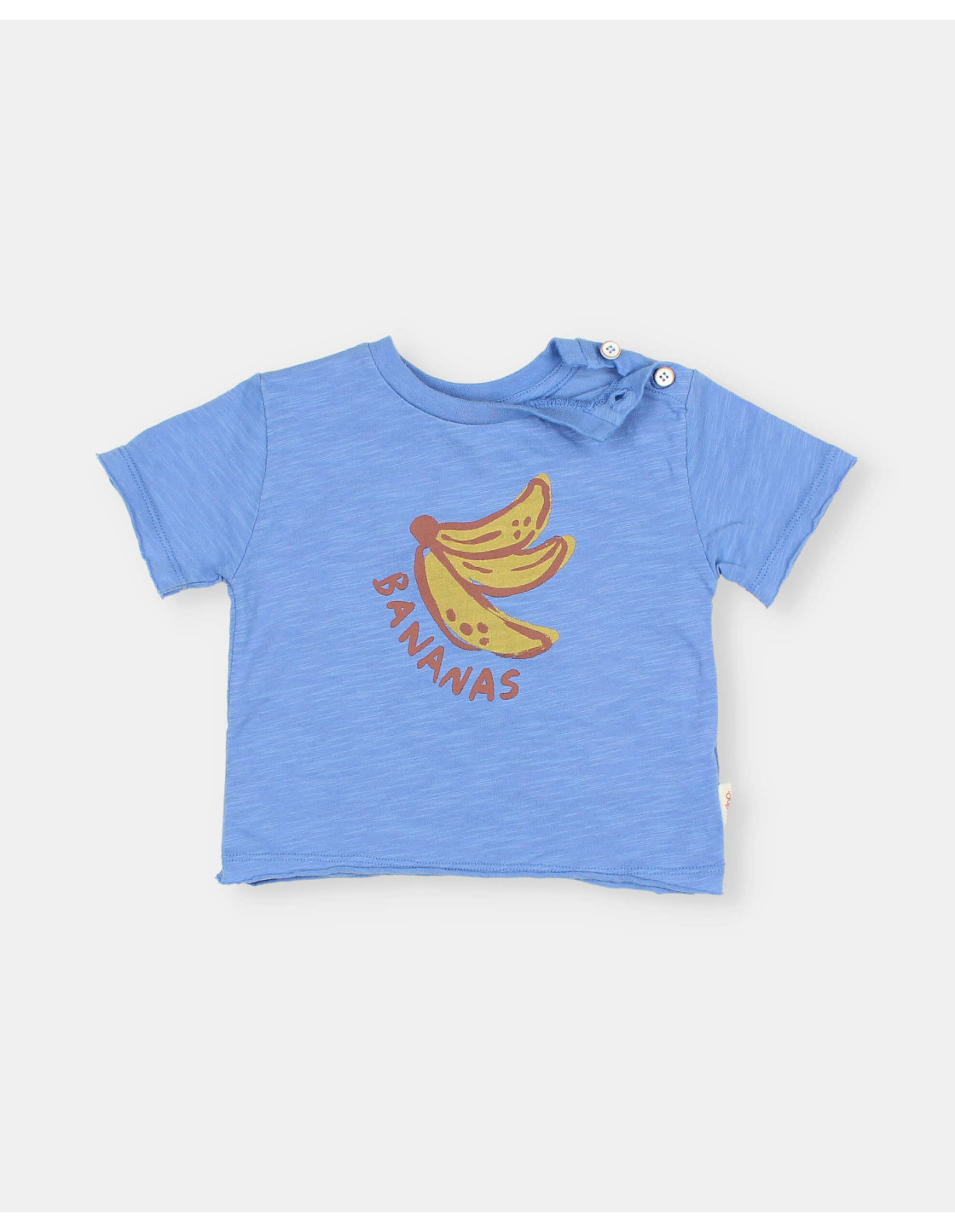 BB CAMISETA BANANA CON CUELLO ACANALADO