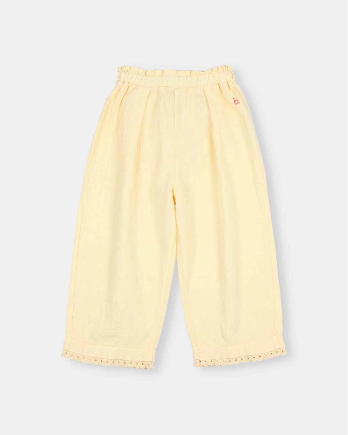 PANTALÓN DE ALGODÓN CON PUNTILLA