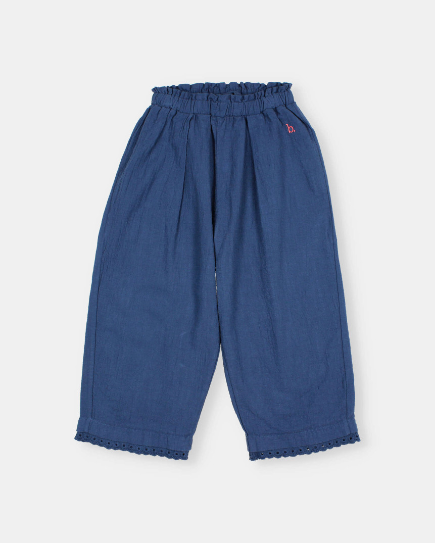 PANTALÓN DE ALGODÓN CON PUNTILLA