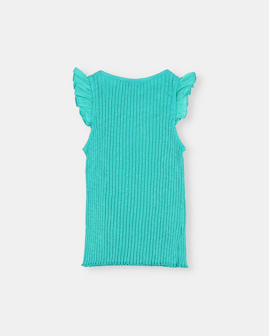 RIB RUFFLE T-SHIRT 2