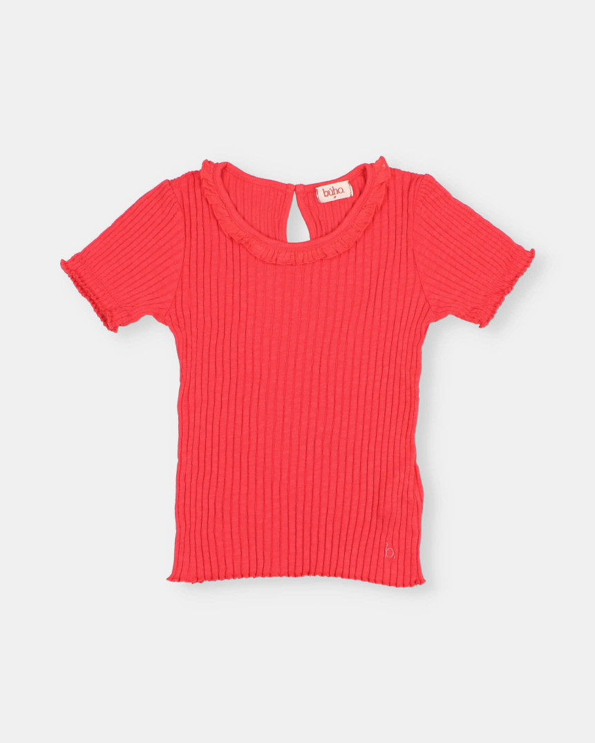 RIB COLLAR T-SHIRT