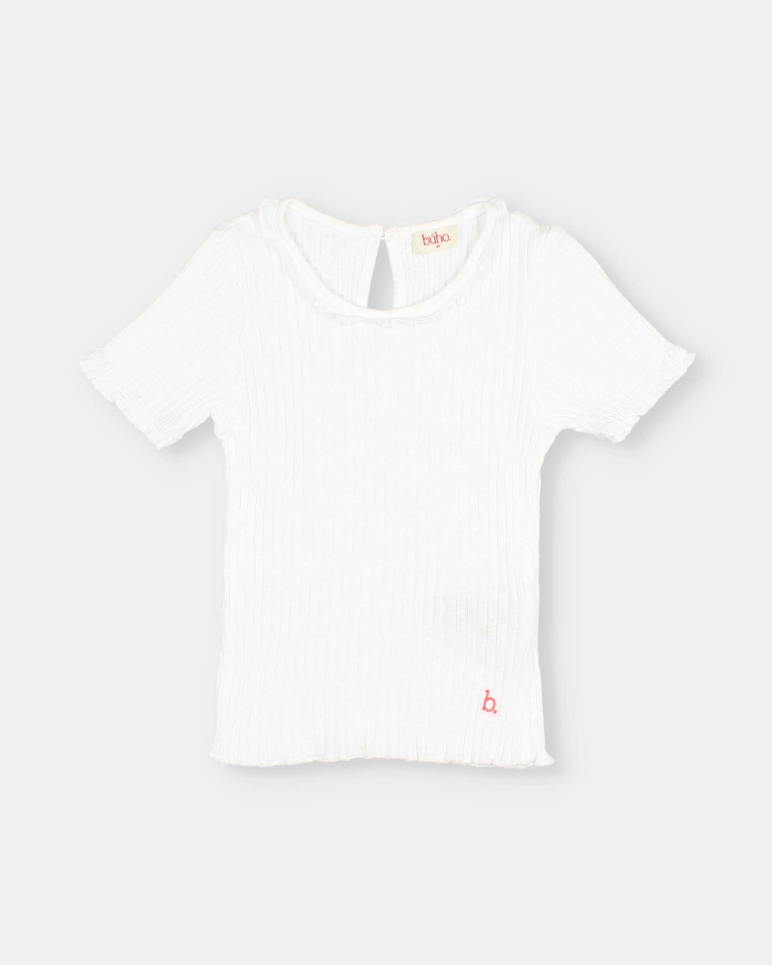 CAMISETA ACANALADA MANGA CORTA