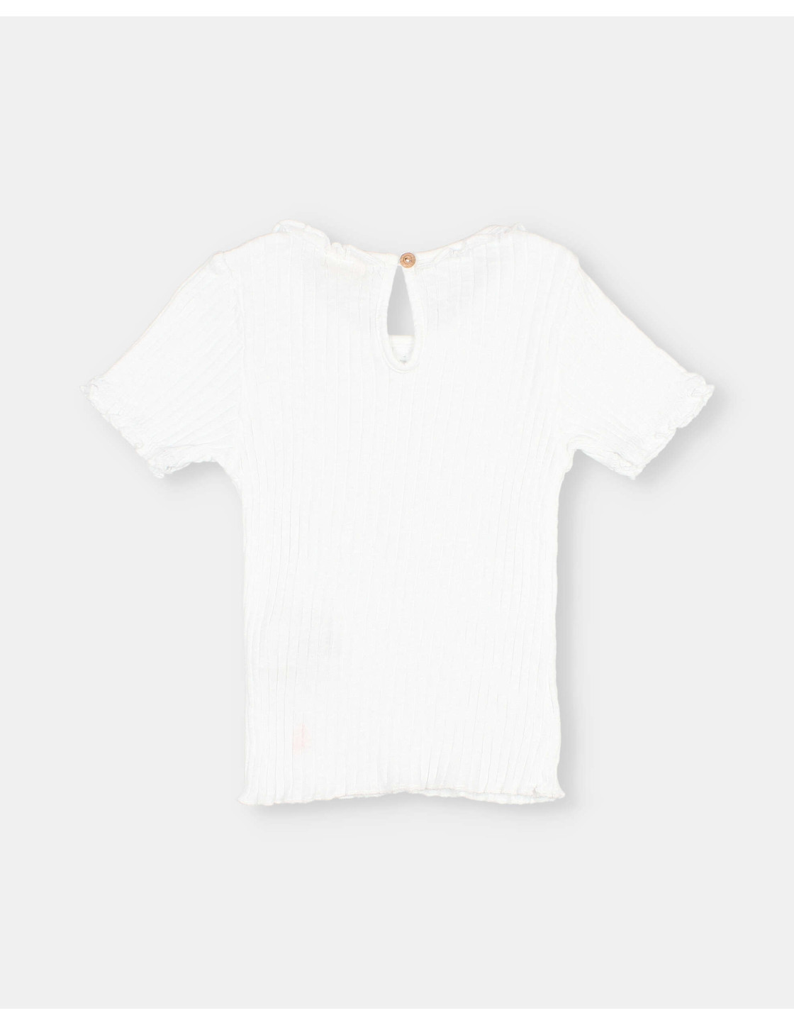 CAMISETA ACANALADA MANGA CORTA