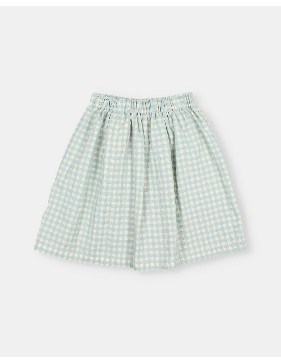 GINGHAM MIDI SKIRT